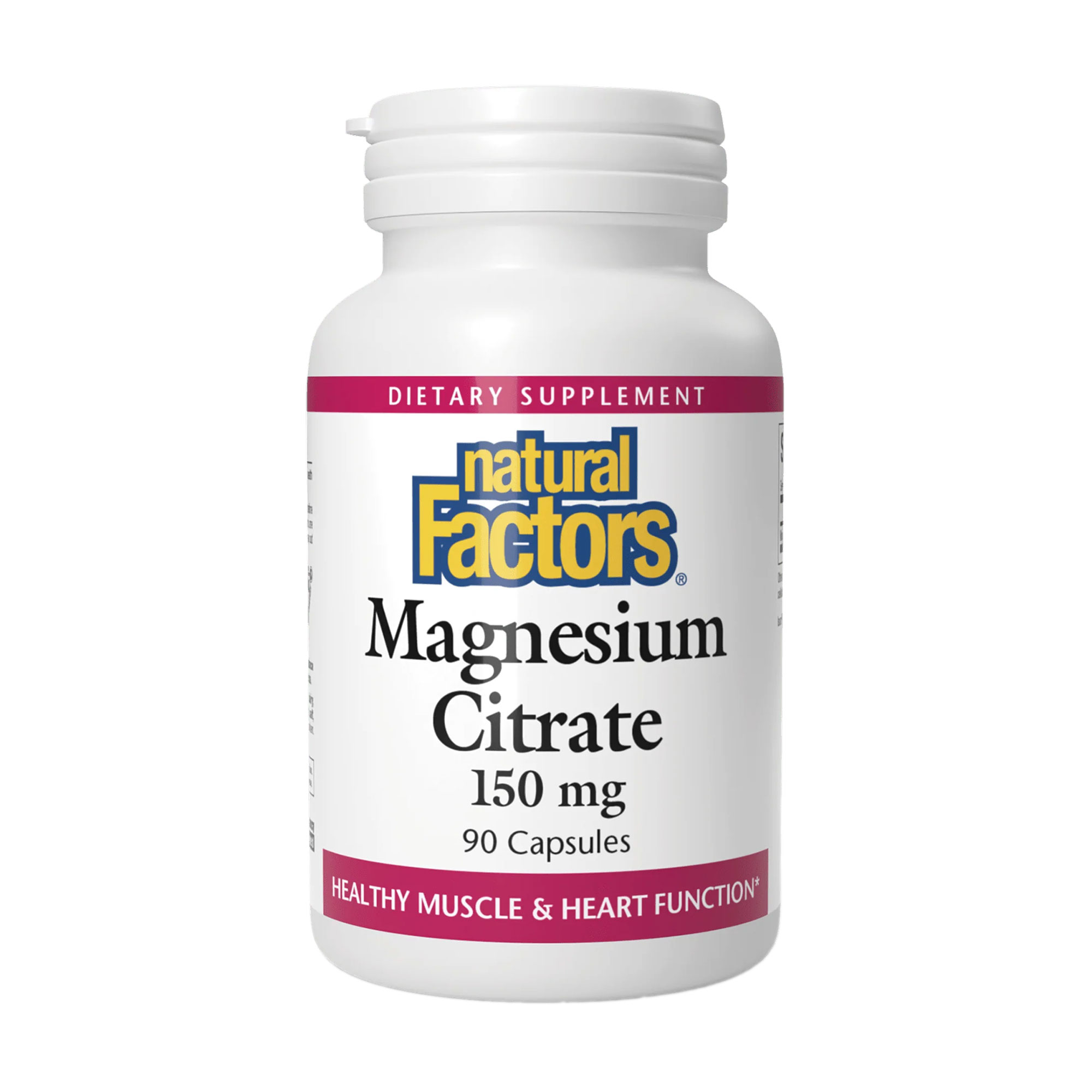 Магній цитрат Natural Factors Magnesium Citrate 150 мг, 90 капсул